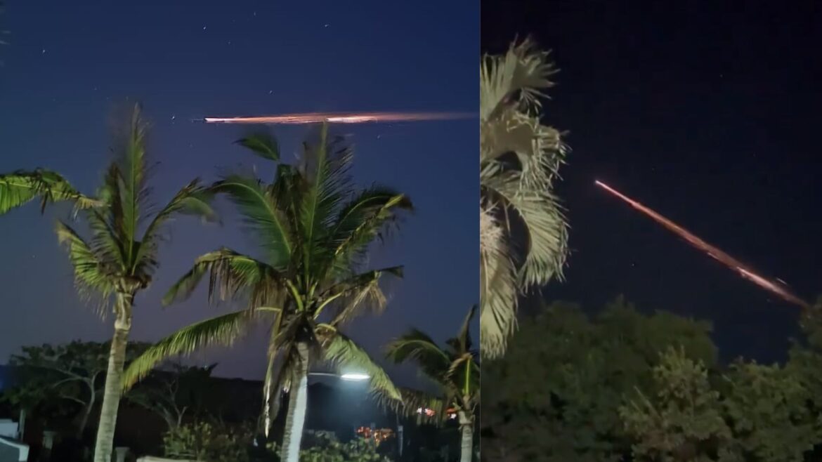 Luz en el cielo sorprende a habitantes del occidente de México: se trató de la reentrada de un cohete chino, no de un meteorito