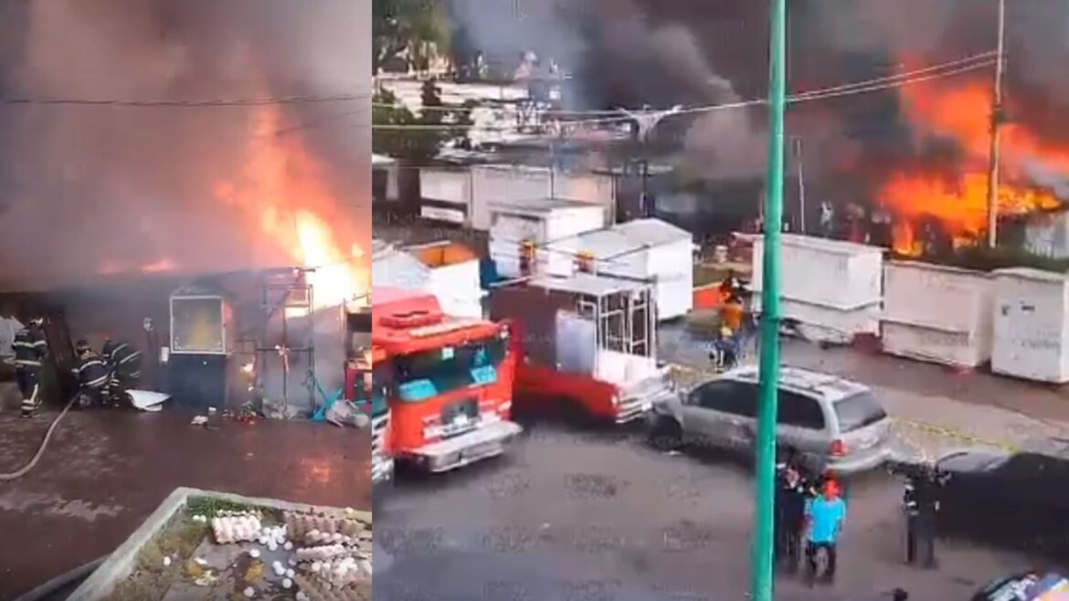Incendio en asentamiento irregular de Lindavista deja 25 viviendas afectadas y casi 100 evacuados