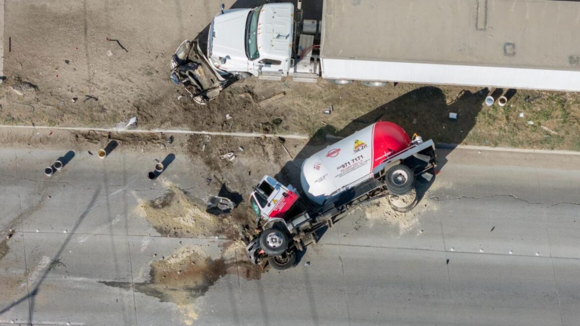 ¡Otra vez Silza! Volcadura de pipa de gas en Tijuana deja un muerto y varios heridos
