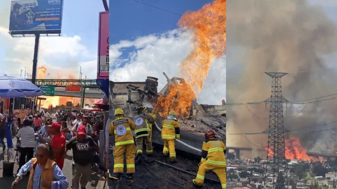 Explosión de pipa en Iztapalapa deja 57 heridos y afecta transporte en CDMX