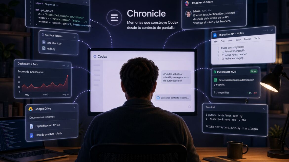 OpenAI lanza Chronicle, la memoria de Codex que observa la pantalla del usuario