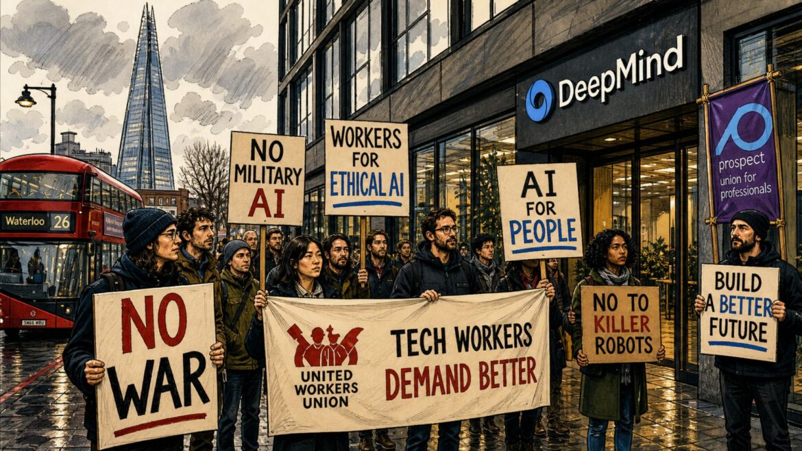 Empleados de DeepMind en Londres buscan frenar el uso militar de la IA de Google