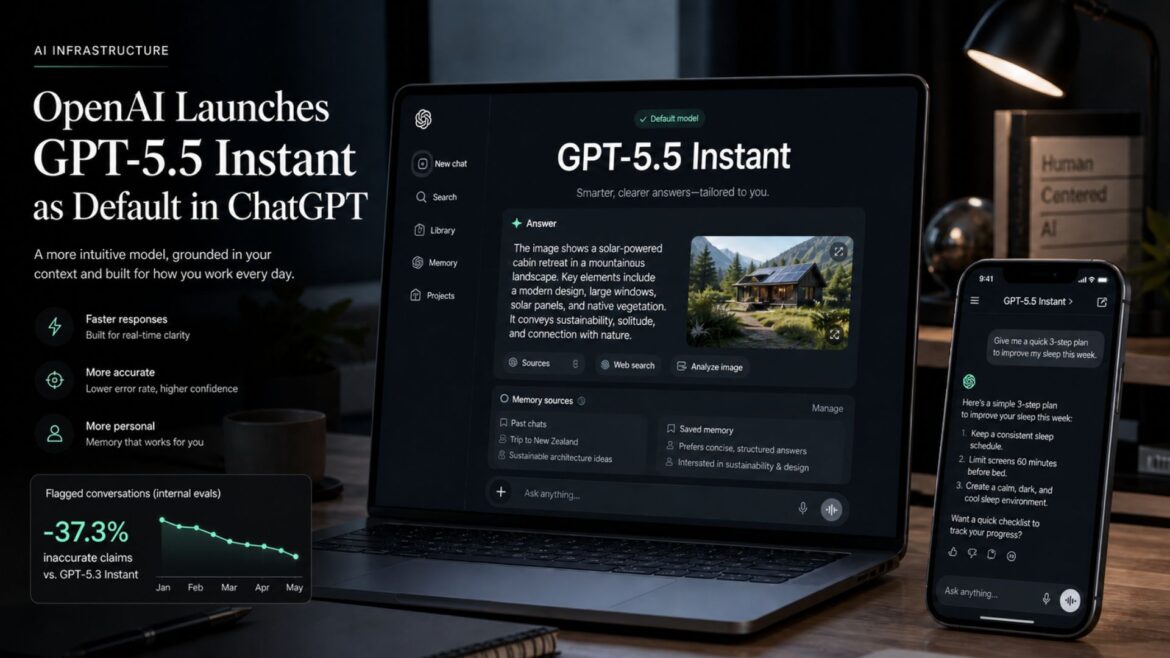 OpenAI actualiza el modelo por defecto de ChatGPT con GPT-5.5 Instant