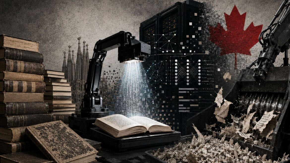 Una empresa canadiense compra libros en catalán para entrenar IA y luego los destruye