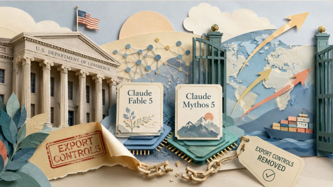 Estados Unidos levanta los controles de exportación sobre Claude Fable 5 y Mythos 5