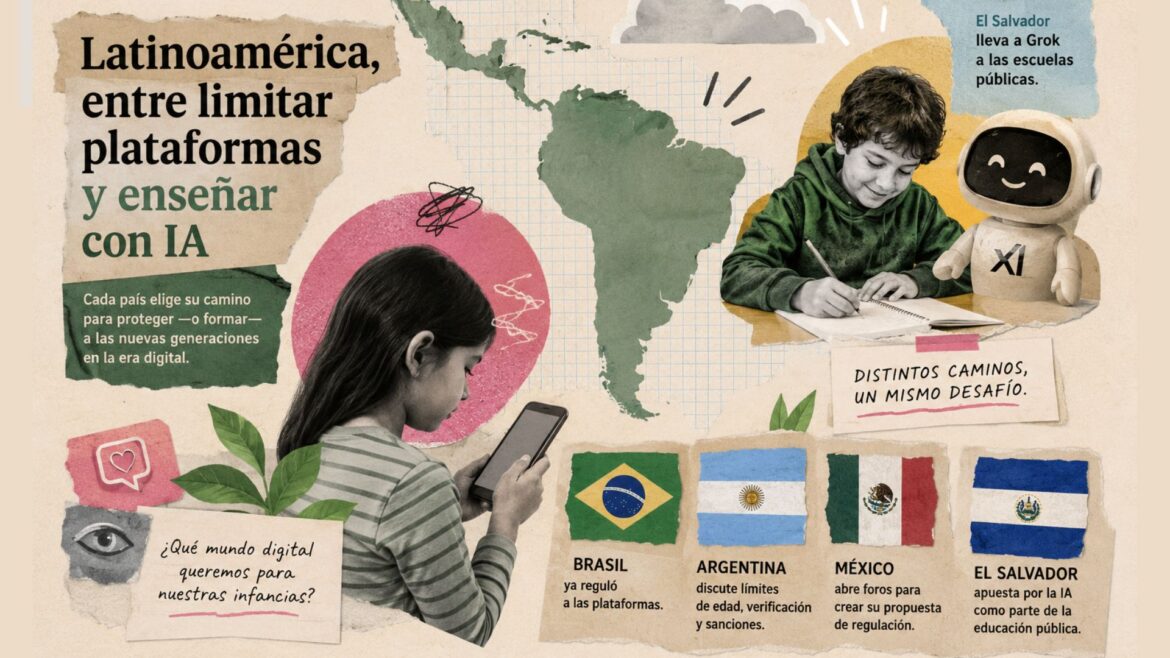 México busca limitar las plataformas mientras El Salvador lleva a Grok a las escuelas