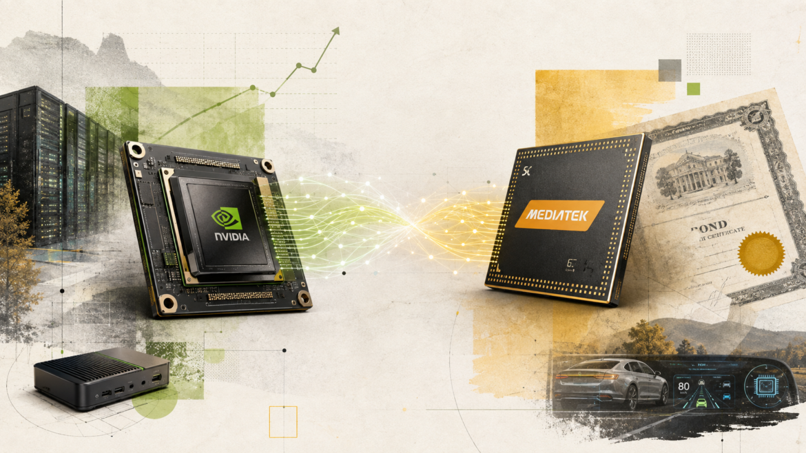 Nvidia invierte 3,500 millones de dólares en MediaTek para ganar terreno en la era de los chips personalizados
