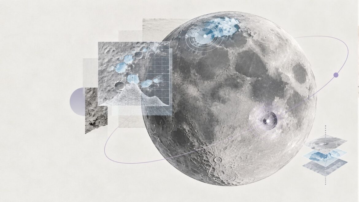 NASA e IBM lanzan un modelo de IA para buscar hielo y mapear cráteres en la Luna