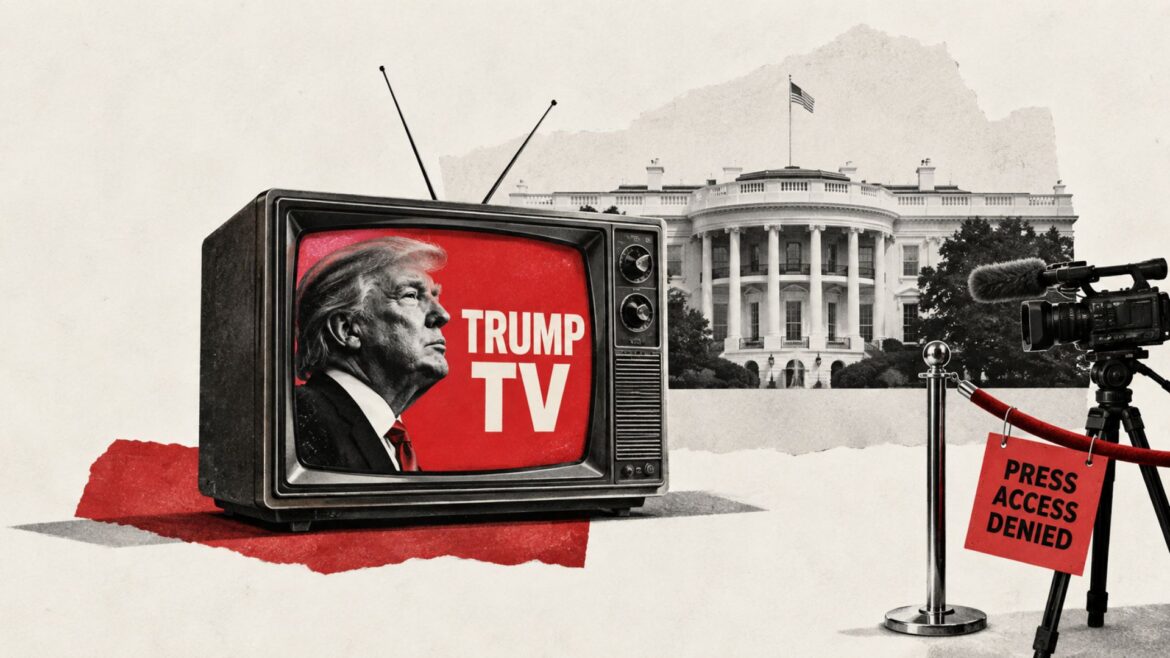 Casa Blanca lanza Trump TV tras vetar a CNN, MS NOW y Politico