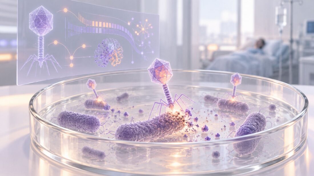 Administran a un paciente un bacteriófago diseñado con IA para combatir una bacteria resistente a antibióticos