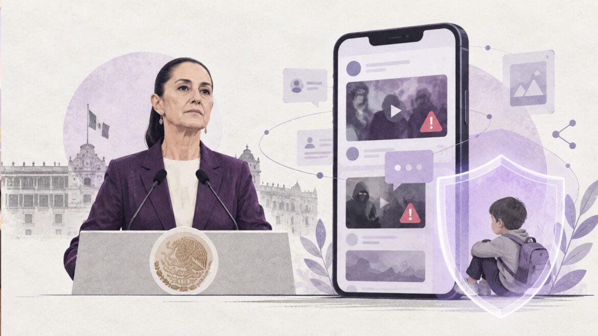 Sheinbaum prepara restricciones a contenidos violentos y estrena transmisiones en TikTok